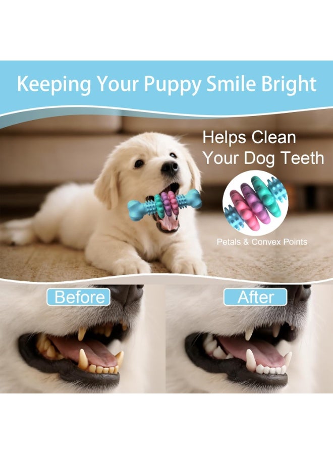 general Puppy Chew Toys, Indestructible Dog Toys for Aggressive Chewers - Small & Medium Breed, Durable Rubber Chew Bone Toy for Small Dogs, Puppy Toys for Teething, Anxiety & to Keep Busy - Image 3